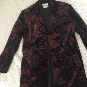 3 piece velvet jump suit